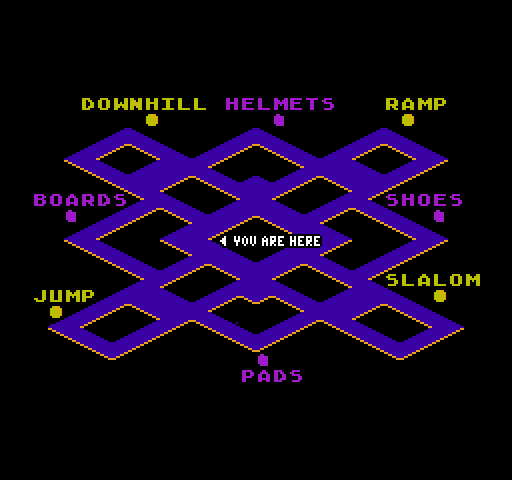 720º NES / Famicom Screenshot: Map of the area.