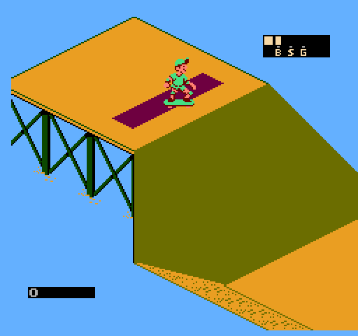 720º NES / Famicom Screenshot: Slalom start.