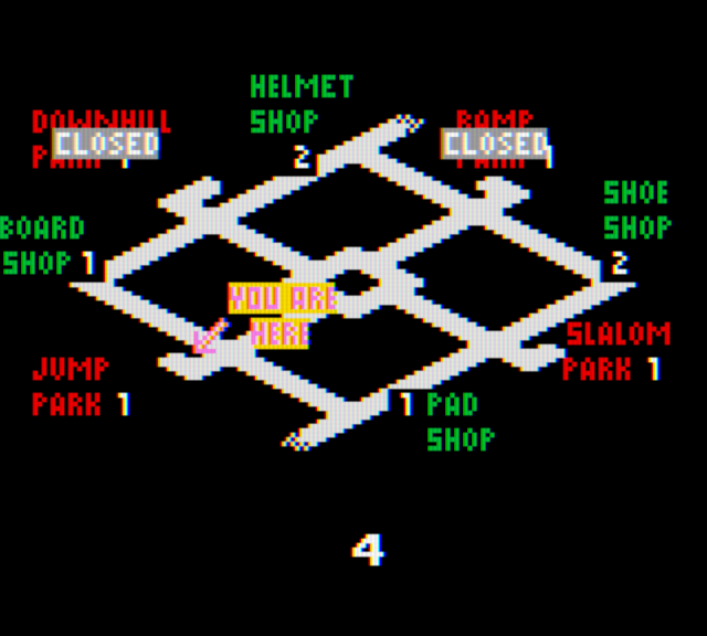 720º Game Boy Color Screenshot: City map.