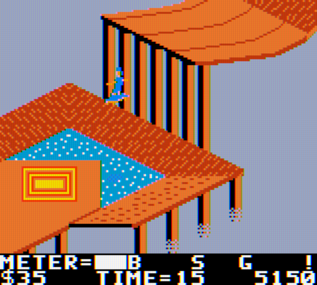 720º Game Boy Color Screenshot: The jumping event.
