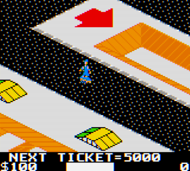 720º Game Boy Color Screenshot: Skating around the city...