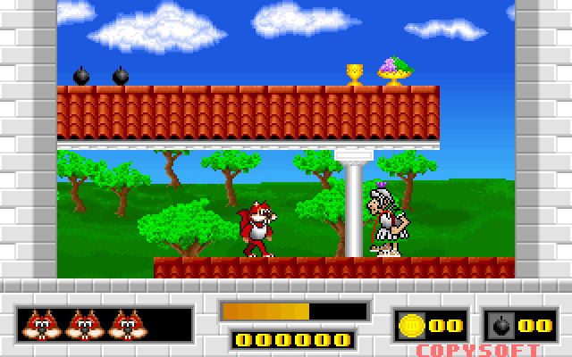 Save Our Pizzas IBM PC/Compatibles Screenshot: Avoid the Romans!