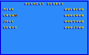 Save Our Pizzas for IBM PC/Compatibles - High score table.
