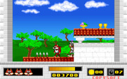 Save Our Pizzas for IBM PC/Compatibles - Spikes are extra deadly, don't touch them!