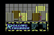 Rolling Thunder for Commodore 64 - Firing at an opponent...