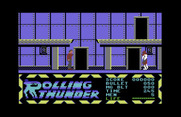 Rolling Thunder for Commodore 64 - Game start.