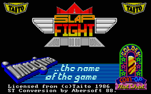 A.L.C.O.N. Atari ST Screenshot: Title screen (European version).