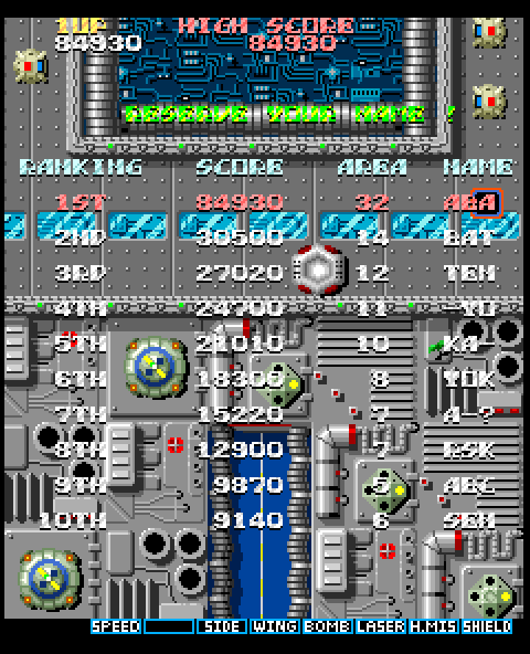 A.L.C.O.N. Arcade Screenshot: A new high score!