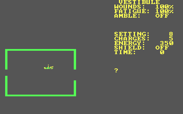 StarQuest: Rescue at Rigel IBM PC/Compatibles Screenshot: Game start.