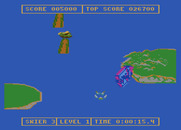 Water Ski for Atari 7800 - My boat crashed into the land.