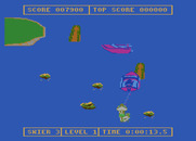 Water Ski for Atari 7800 - Careful, don't crash into rocks!