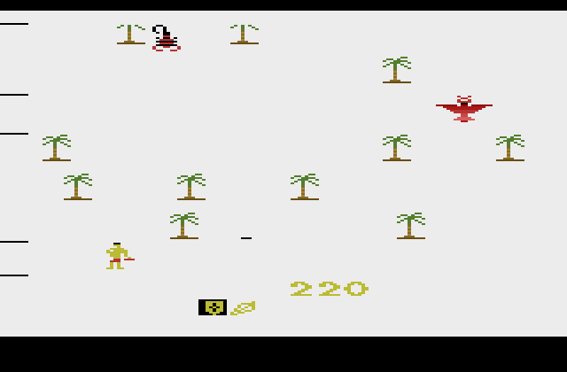 Riddle of the Sphinx Atari 2600 Screenshot: Looks like a desert phoenix!