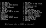 Electric Dragon: The Interactive Version of the I Ching, The for IBM PC/Compatibles - The list of hexagrams the program allows you to view.