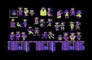 Grandma's House for Commodore 64 - Game start; first, choose some characters...