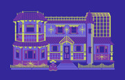 Grandma's House for Commodore 64 - Game demo; outside grandma's house...