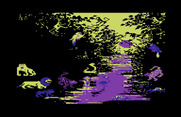 Grandma's House for Commodore 64 - Visiting the zoo, lots of creatures hanging out here...