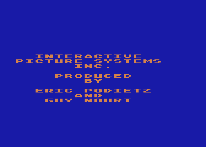 Grandma's House Atari 8-bit Screenshot: One of the credits screens.