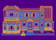 Grandma's House for Atari 8-bit - Outside grandma's house...