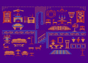 Grandma's House for Atari 8-bit - Game demo; there are many rooms where you can collect stuff!
