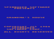 Grandma's House for Atari 8-bit - Title screen.