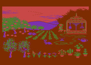 Grandma's House for Atari 8-bit - Pick up a few plants in the garden.
