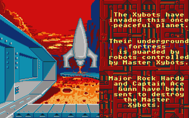 Xybots Atari ST Screenshot: Game introduction.