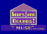 Leaps & Bounds for Atari 8-bit - Title screen.