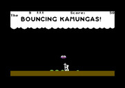 Bouncing Kamungas for Commodore 64 - Game start.