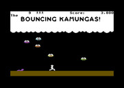 Bouncing Kamungas for Commodore 64 - Run away! The Kamungas keep increasing in number...