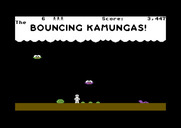 Bouncing Kamungas for Commodore 64 - There are now two kamungas trying to squash my crops!