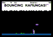 Bouncing Kamungas for Apple II - Game start.