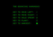 Bouncing Kamungas for Apple II - Select keys if you want to play with the keyboard.