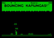 Bouncing Kamungas for Apple II - Use your pitchfork to defend against the kamungas.