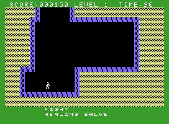 Gateway to Apshai ColecoVision Screenshot: It's a dead end!