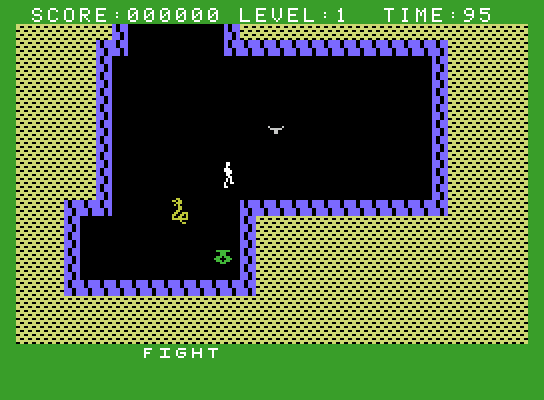 Gateway to Apshai ColecoVision Screenshot: This is a well guarded dead end!