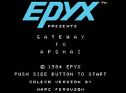 Gateway to Apshai for ColecoVision - Title screen.