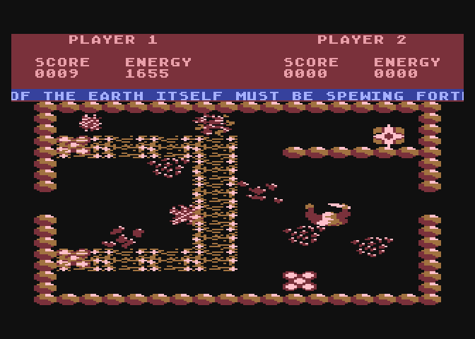 Storm Atari 8-bit Screenshot: Each room has a different layout.