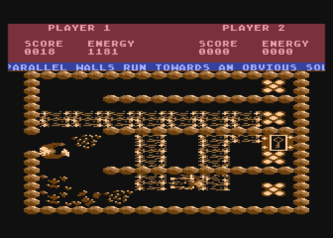 Storm Atari 8-bit Screenshot: A key! That could come in handy, better take it...