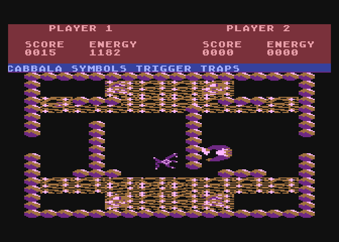 Storm Atari 8-bit Screenshot: Uh oh, did I come across a trap?