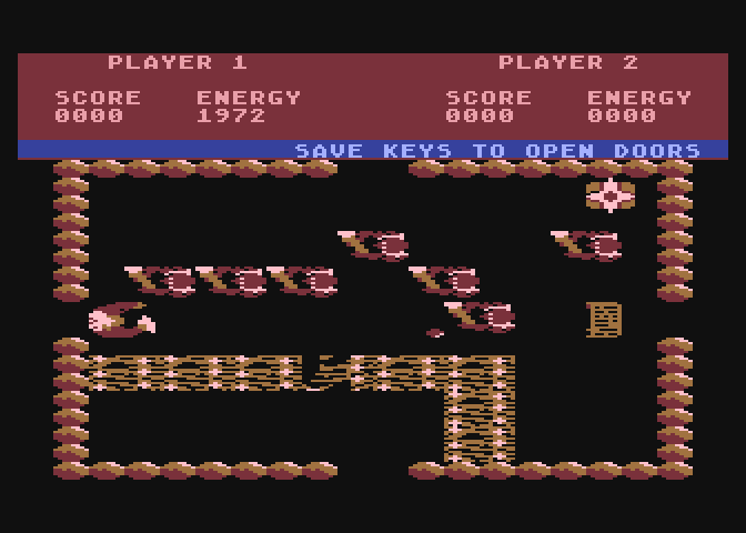 Storm Atari 8-bit Screenshot: Game start.
