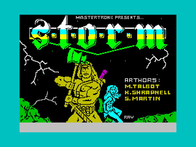 Storm ZX Spectrum Screenshot: Loading screen.