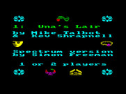 Storm for ZX Spectrum - The main menu.