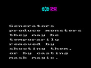 Storm for ZX Spectrum - Another instruction screen; there are many of these if you completely read through.