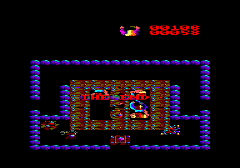Storm Amstrad CPC Screenshot: Game over.