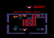 Storm for Amstrad CPC - Those red patterned blocks are essentially a type of fog.