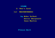 Storm for Amstrad CPC - Loading screen.