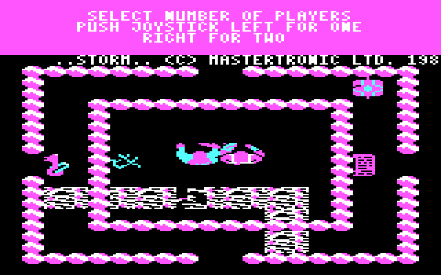 Storm IBM PC/Compatibles Screenshot: Game start; how many players?