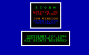 Storm for IBM PC/Compatibles - Title screen.
