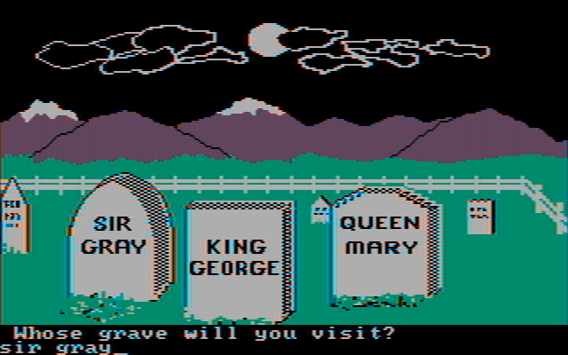 Memory Castle IBM PC/Compatibles Screenshot: Answer the question correctly to continue...