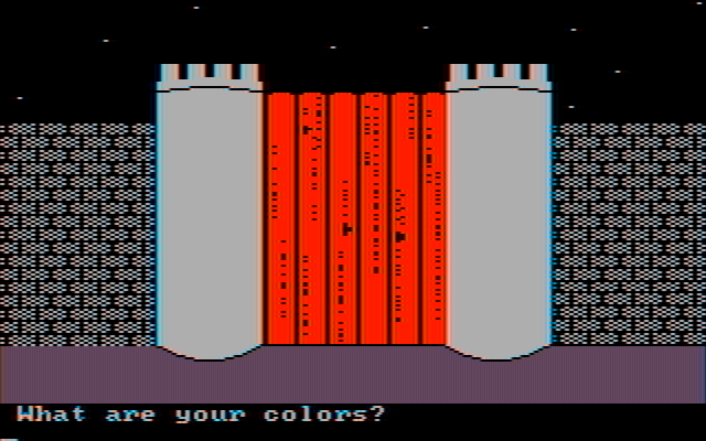 Memory Castle IBM PC/Compatibles Screenshot: Game start.